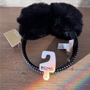 Michael Kors Black Rhinestone Earmuffs